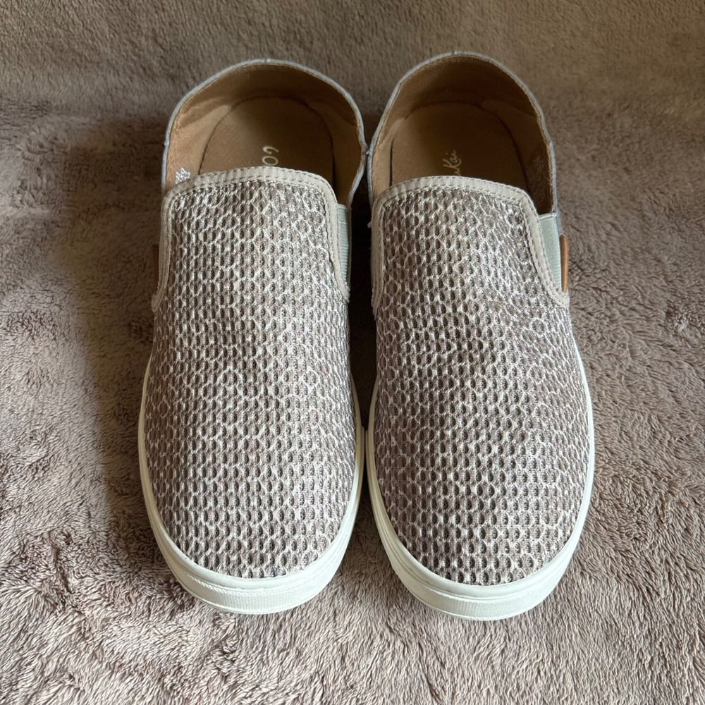 OluKai Pehuea Pa'I Slip On Sneakers Pavement Mesh Shoes 20360-21XQ Womens 8